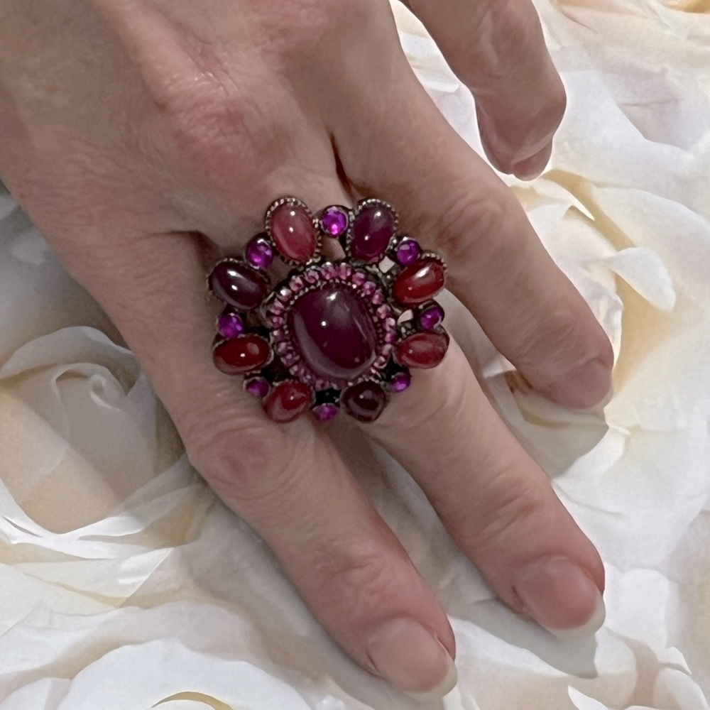 Pink Statement Ring - image 1